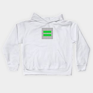 Checkerboard Equality Green Kids Hoodie